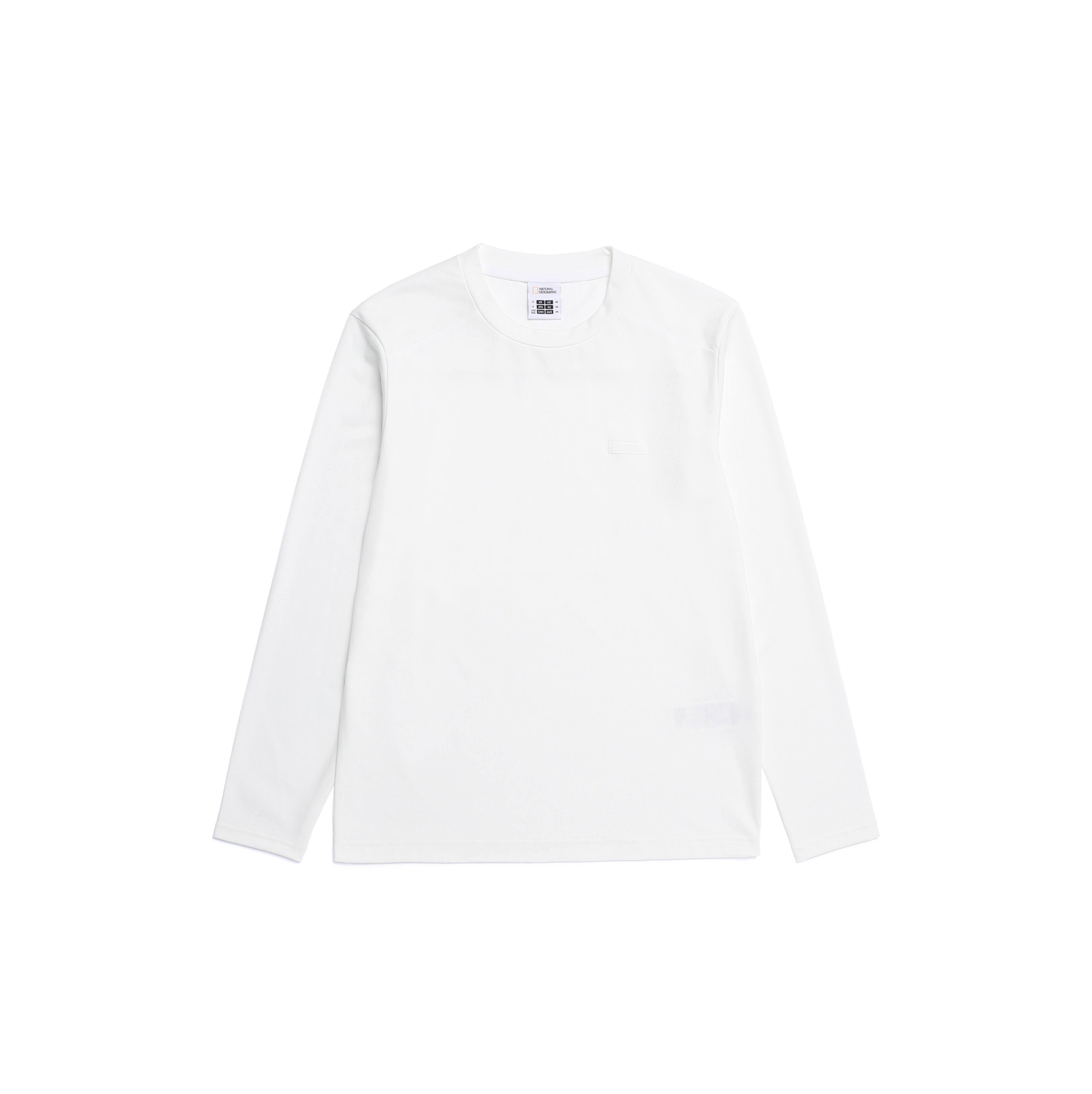 Unisex Caph Small Logo Long Sleeved T-Shirt- O/White