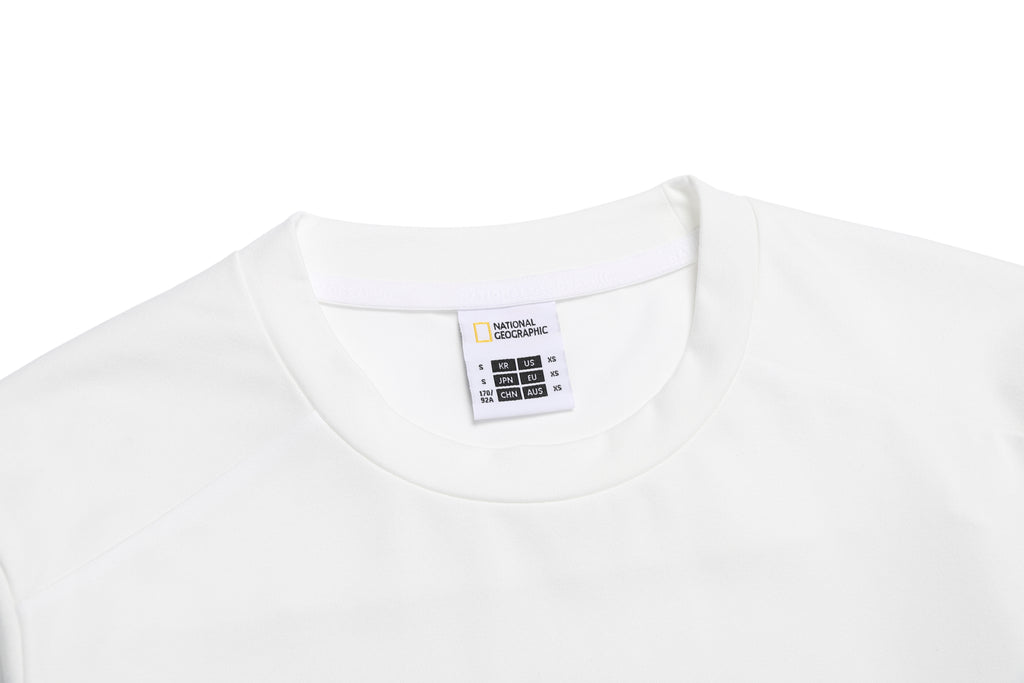 Unisex Caph Small Logo Long Sleeved T-Shirt- O/White