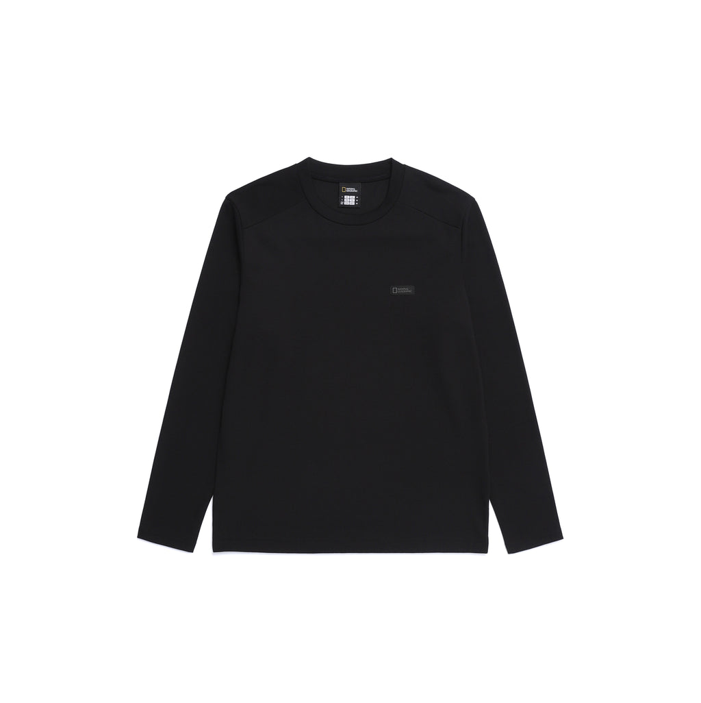 Unisex Caph Small Logo Long Sleeved T-Shirt- Black