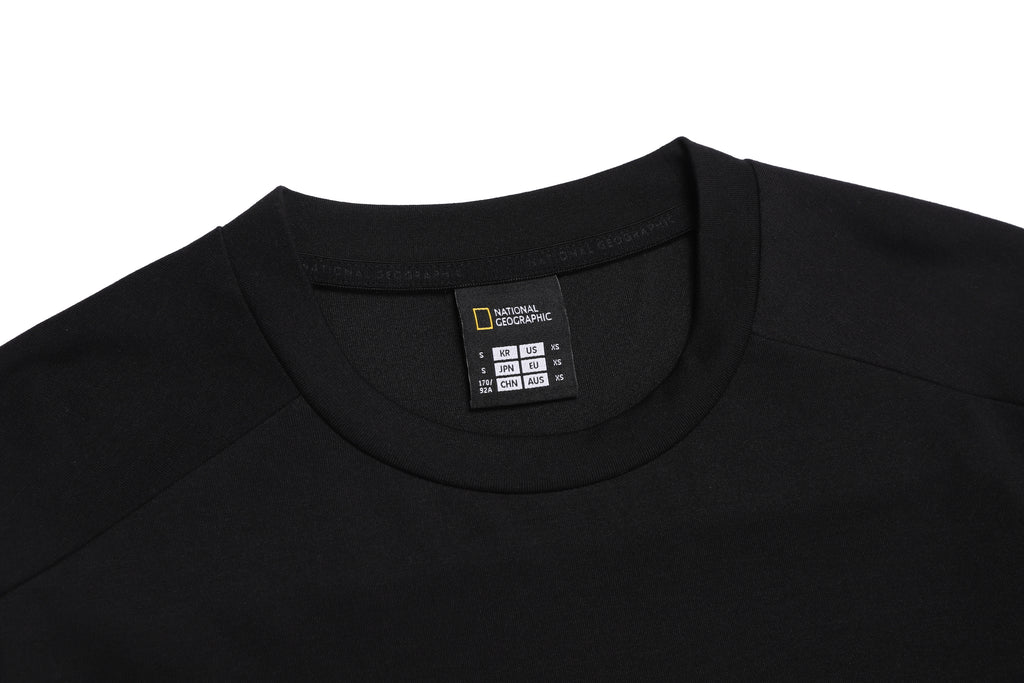 Unisex Caph Small Logo Long Sleeved T-Shirt- Black