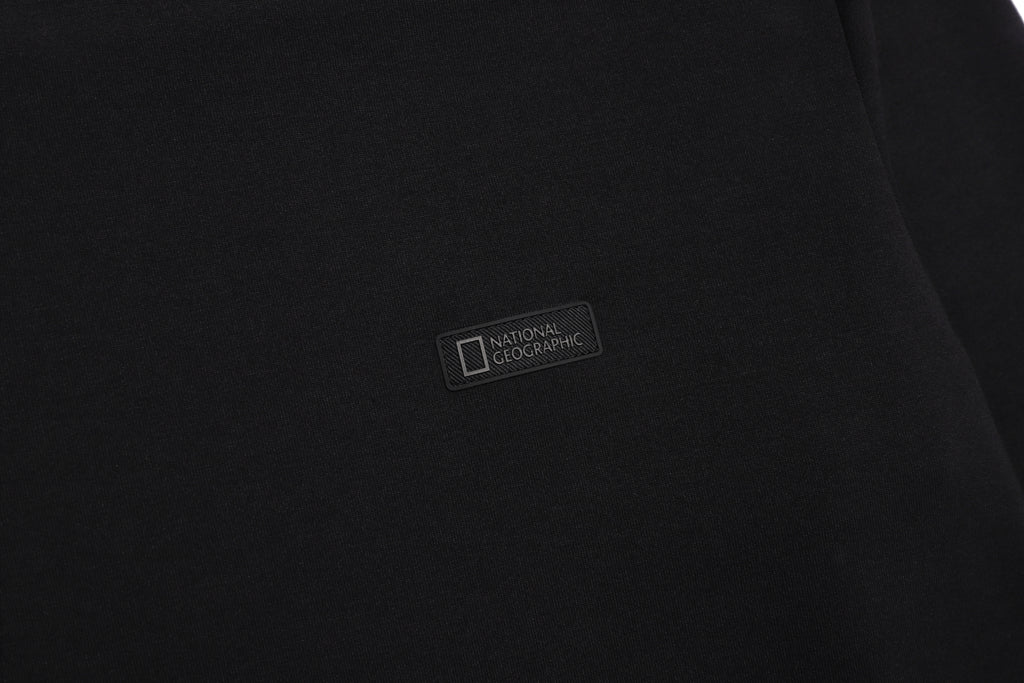 Unisex Caph Small Logo Long Sleeved T-Shirt- Black