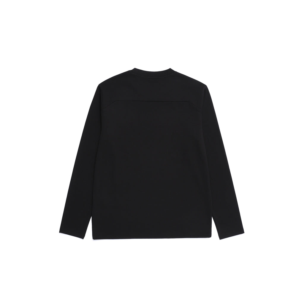 Unisex Caph Small Logo Long Sleeved T-Shirt- Black