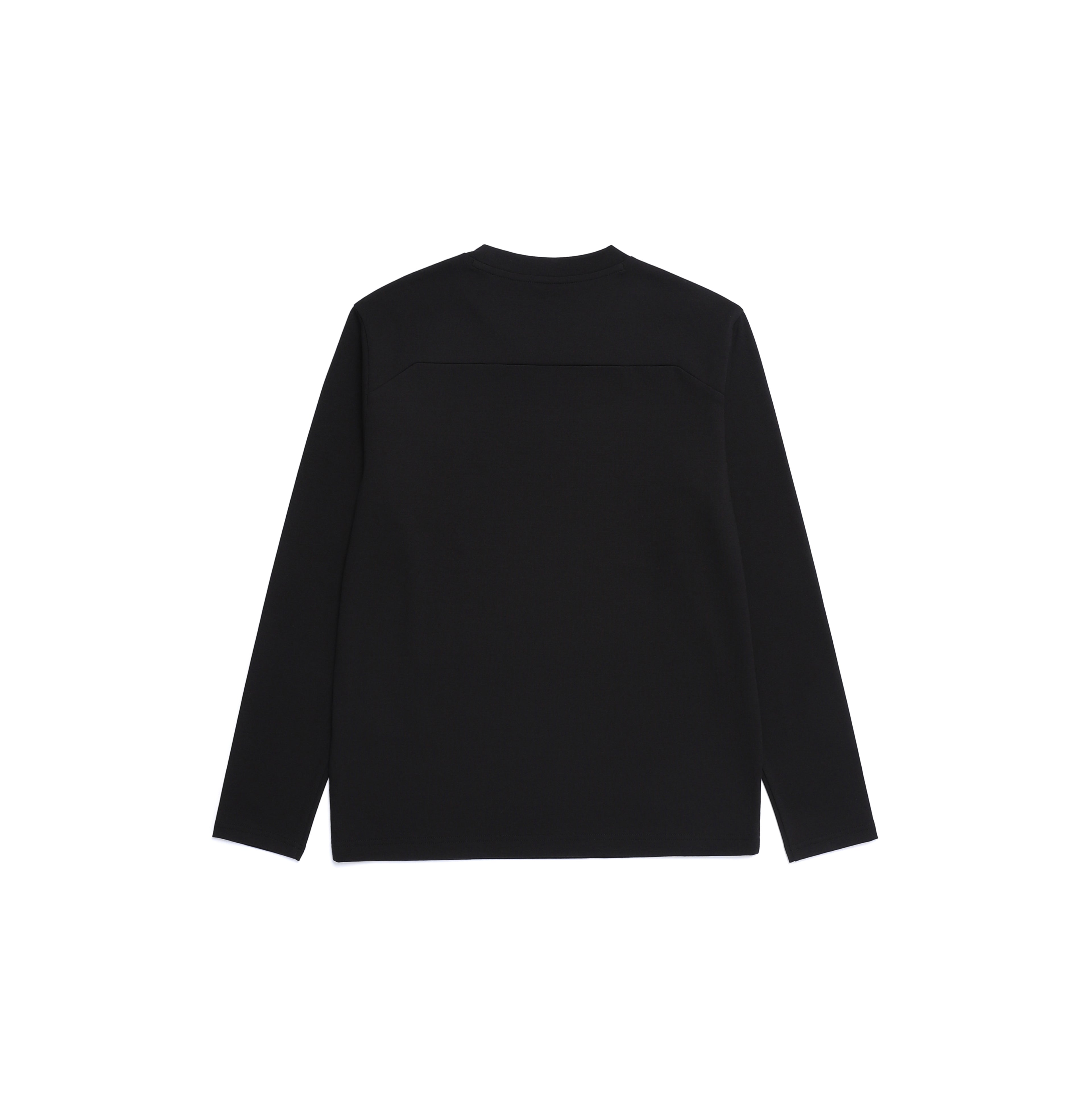 Unisex Caph Small Logo Long Sleeved T-Shirt- Black