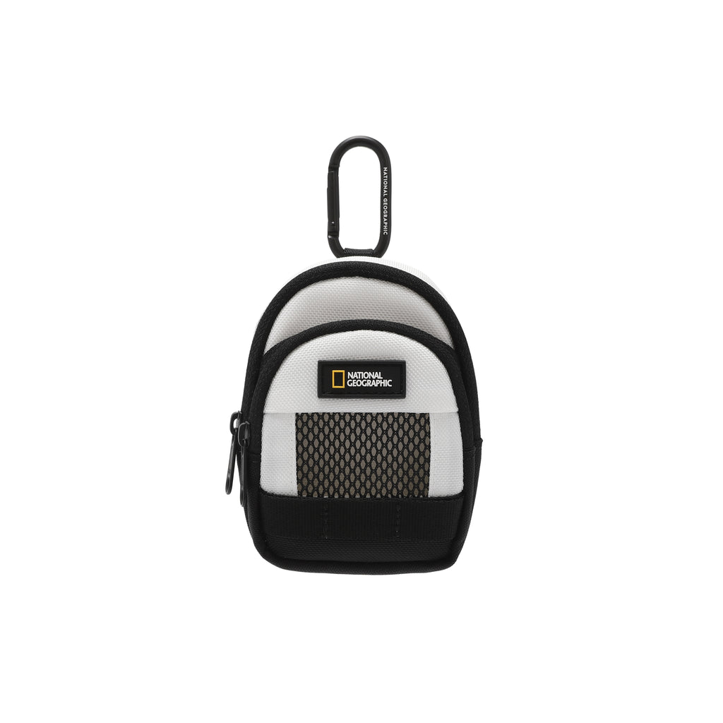 Mesh Backpack Pouch- White