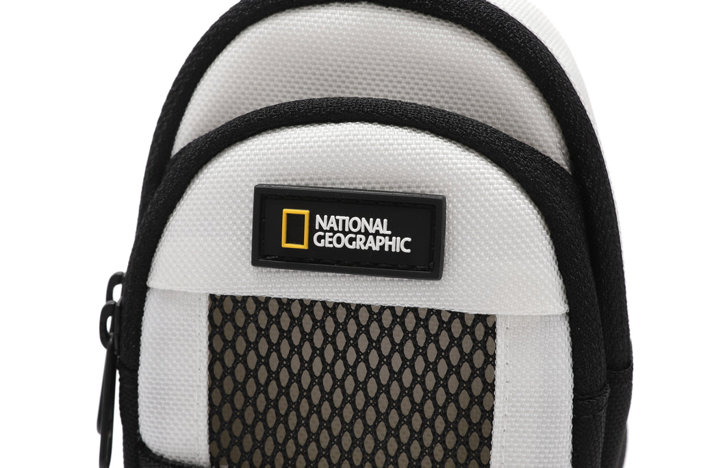 Mesh Backpack Pouch- White