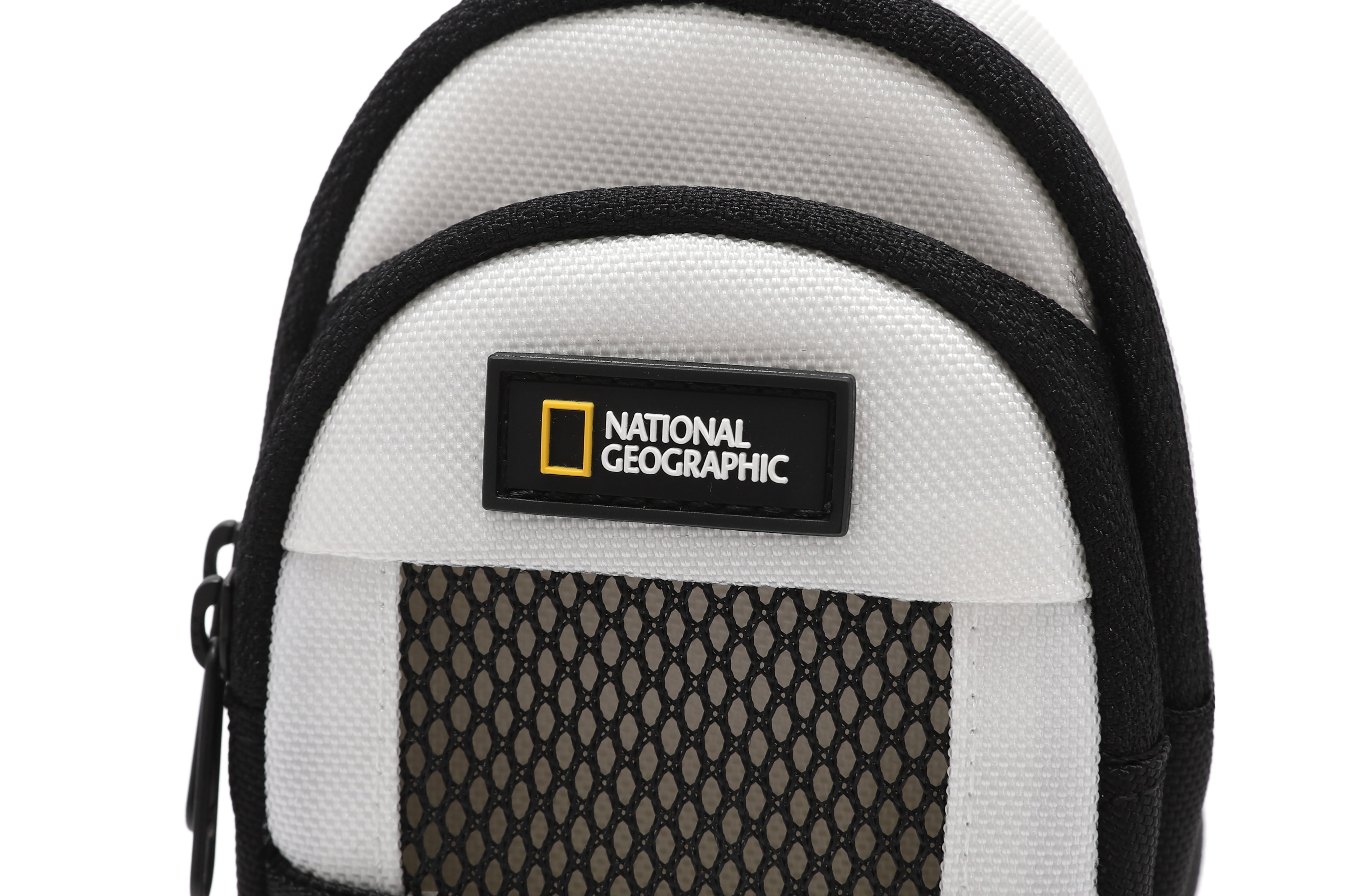 Mesh Backpack Pouch- White