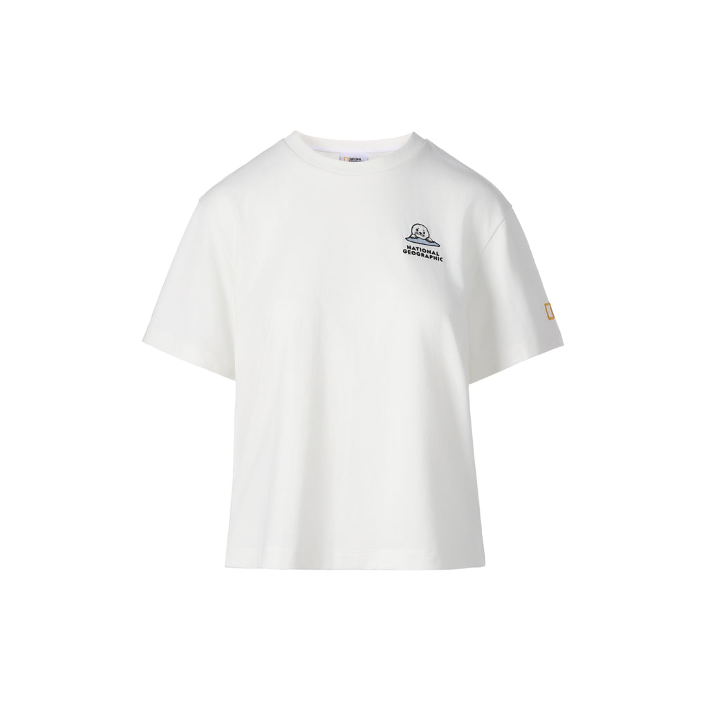 Women's Natgeo "Harp Seals" Graphic Semi-Oversized T-shirt