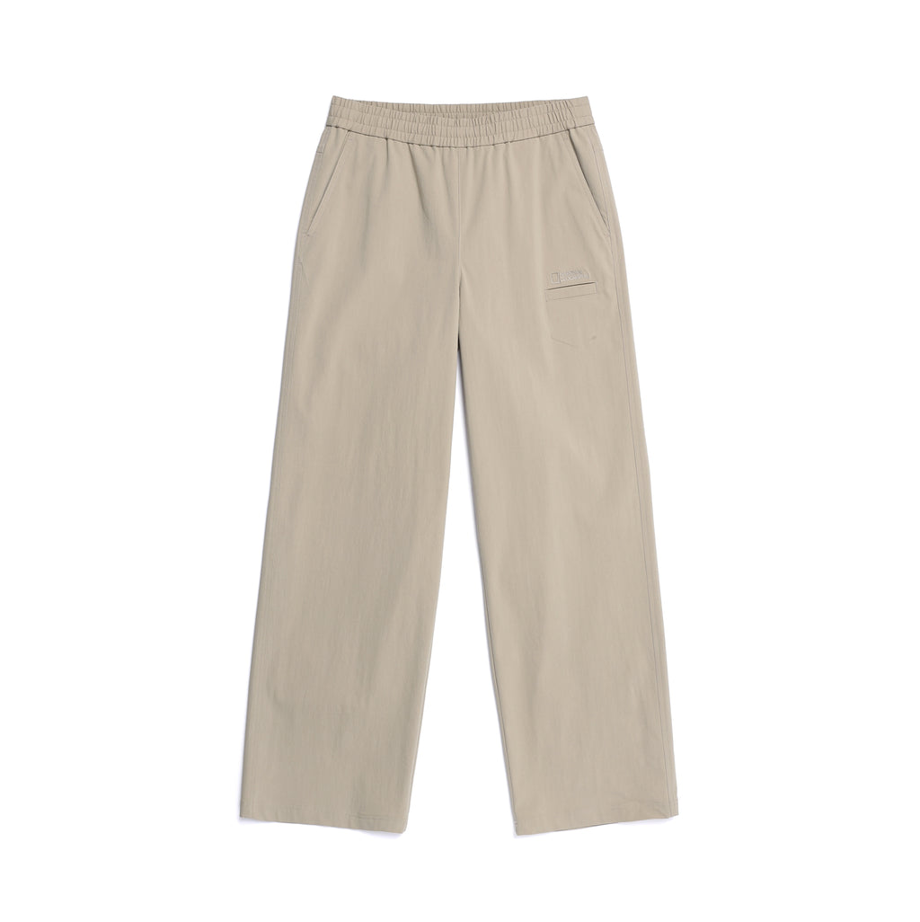 Women'S Woven Semi-Loose Pants- Mourning Beige