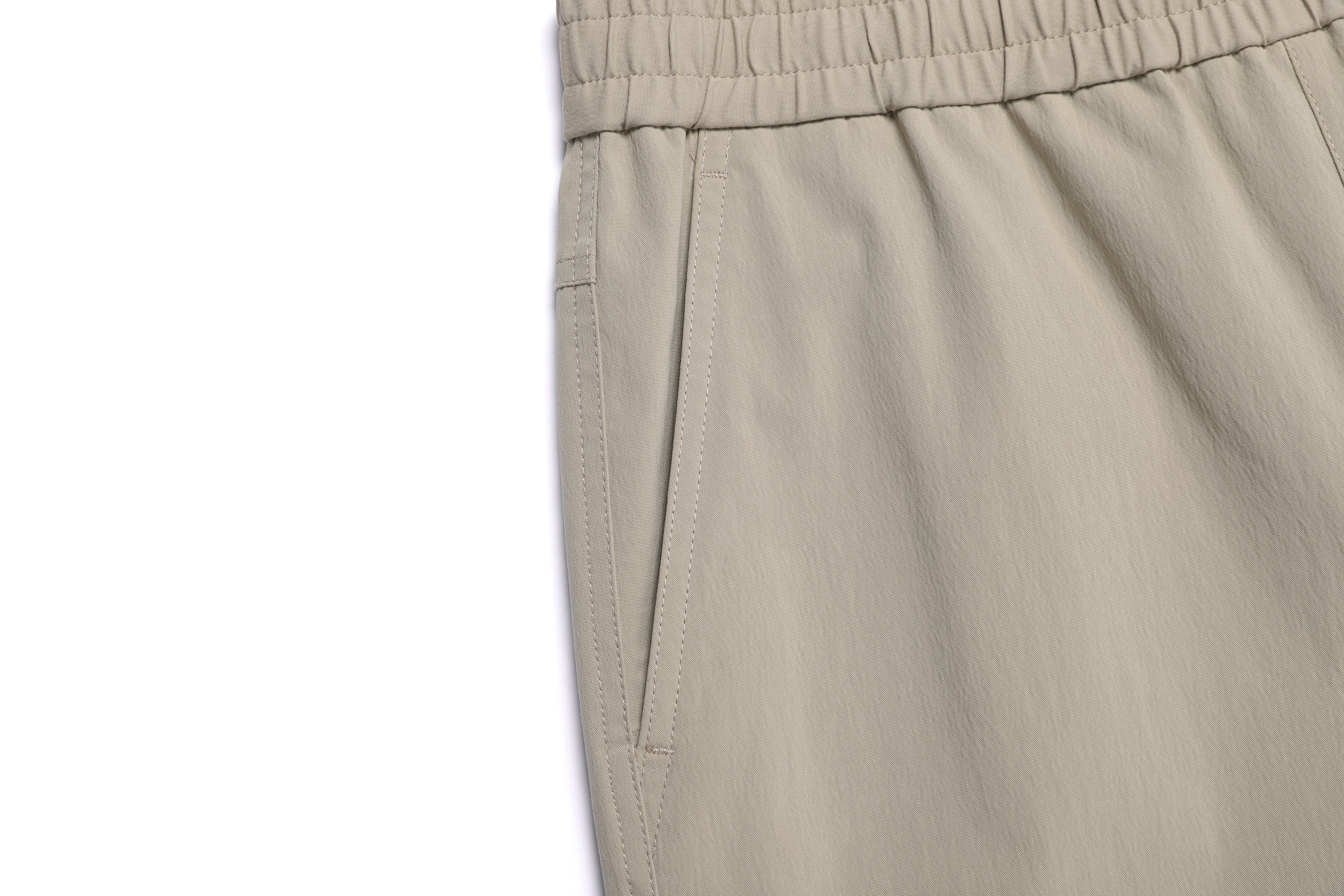 Women'S Woven Semi-Loose Pants- Mourning Beige
