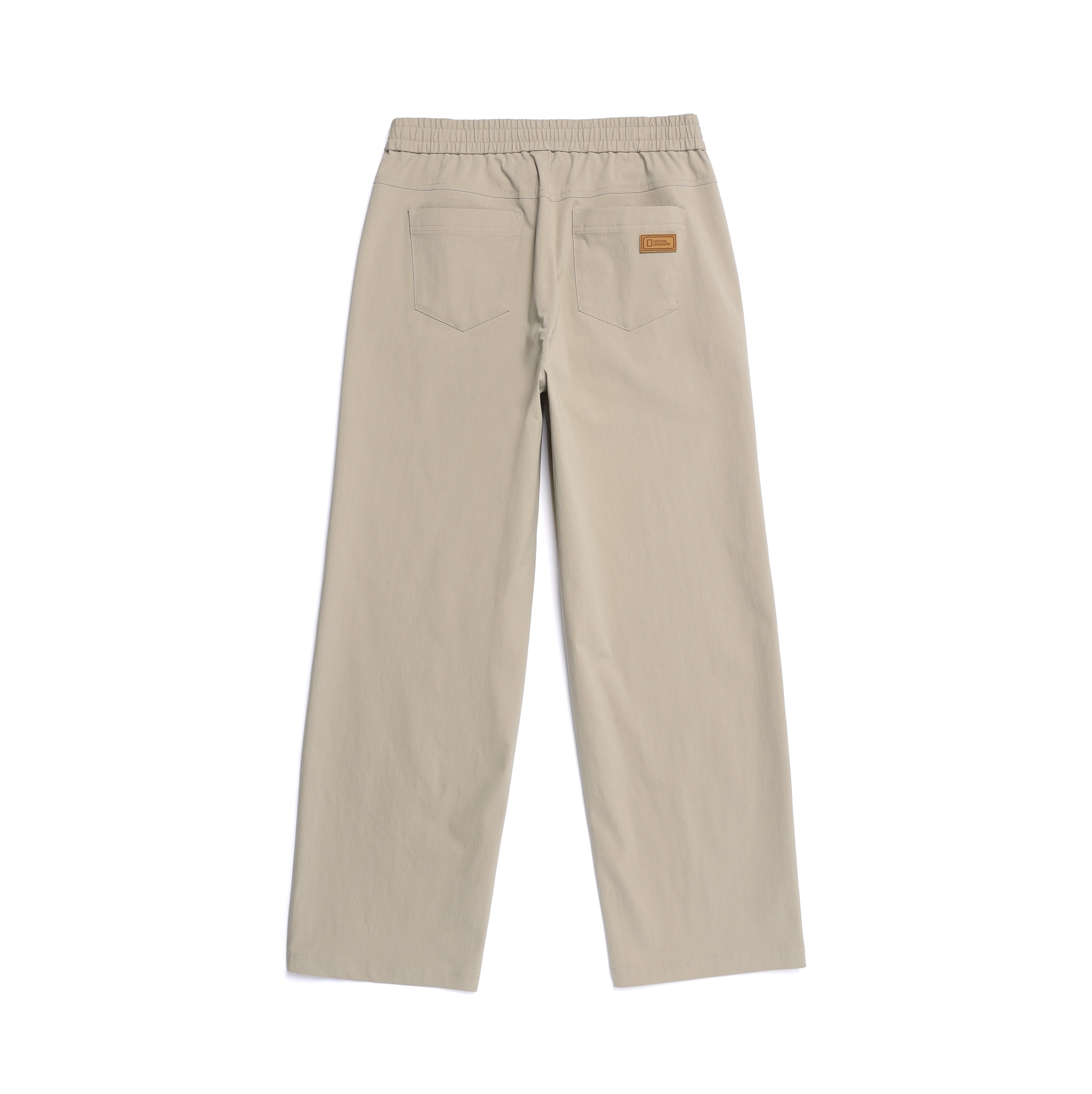Women'S Woven Semi-Loose Pants- Mourning Beige
