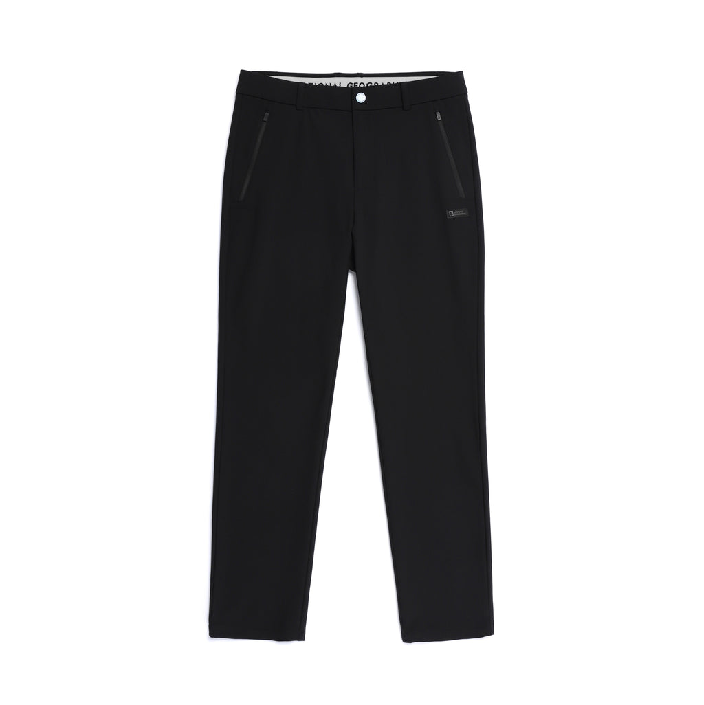 Men'S High Stretch Brushed Pants- Black