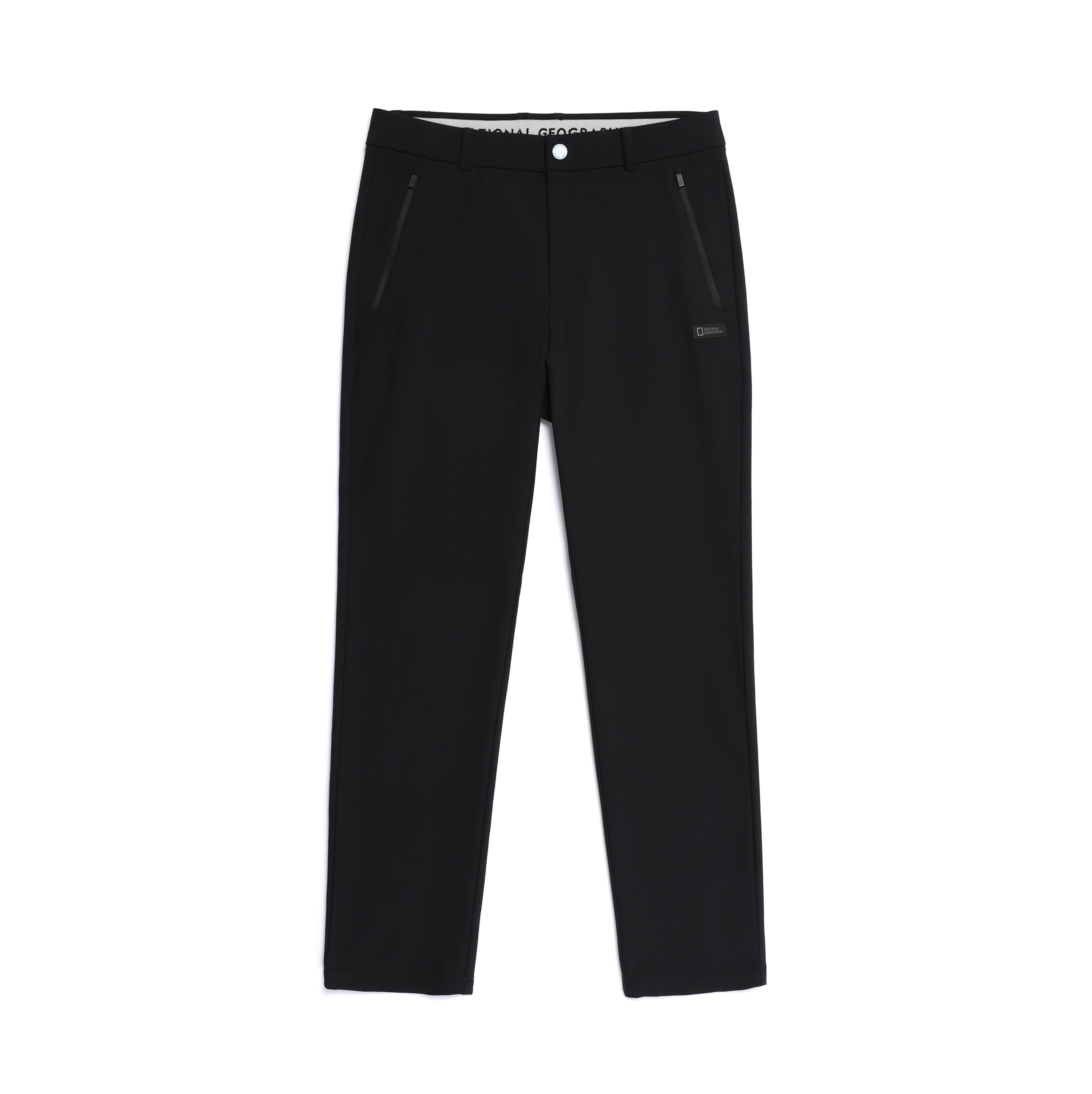 Men'S High Stretch Brushed Pants- Black