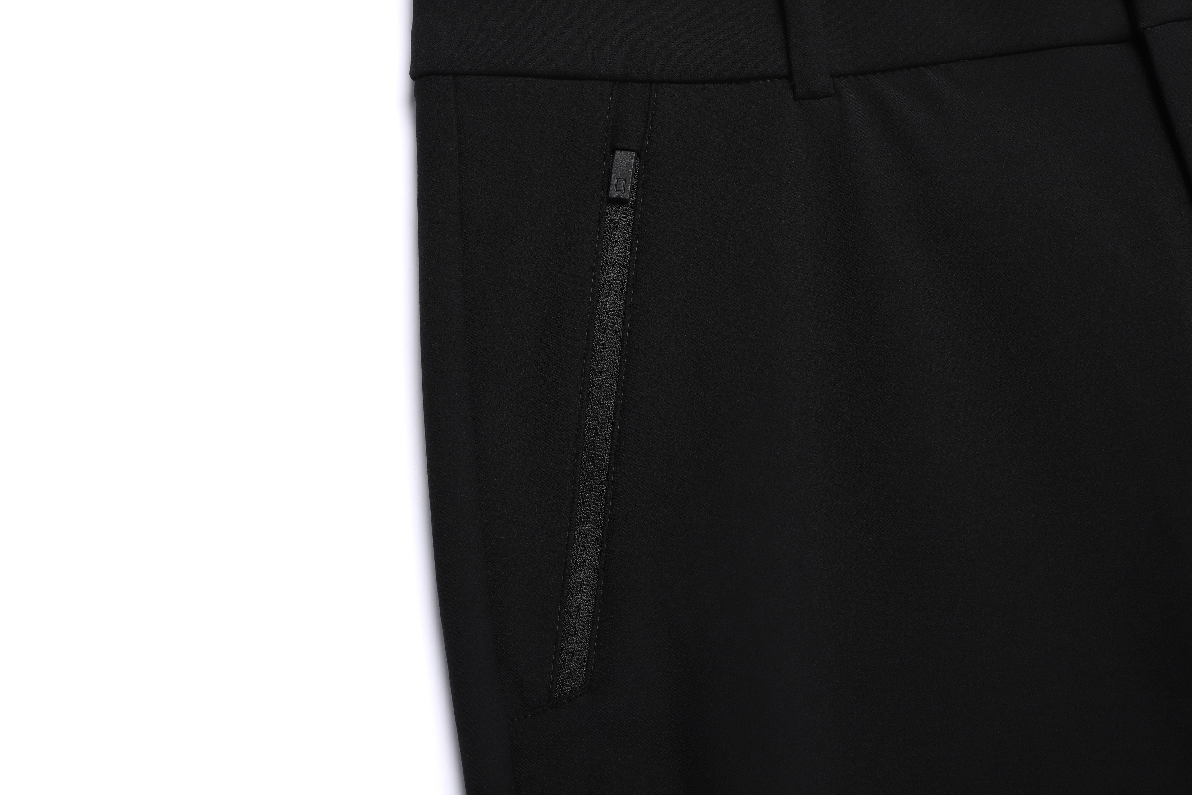 Men'S High Stretch Brushed Pants- Black