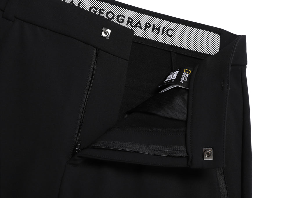 Men'S High Stretch Brushed Pants- Black