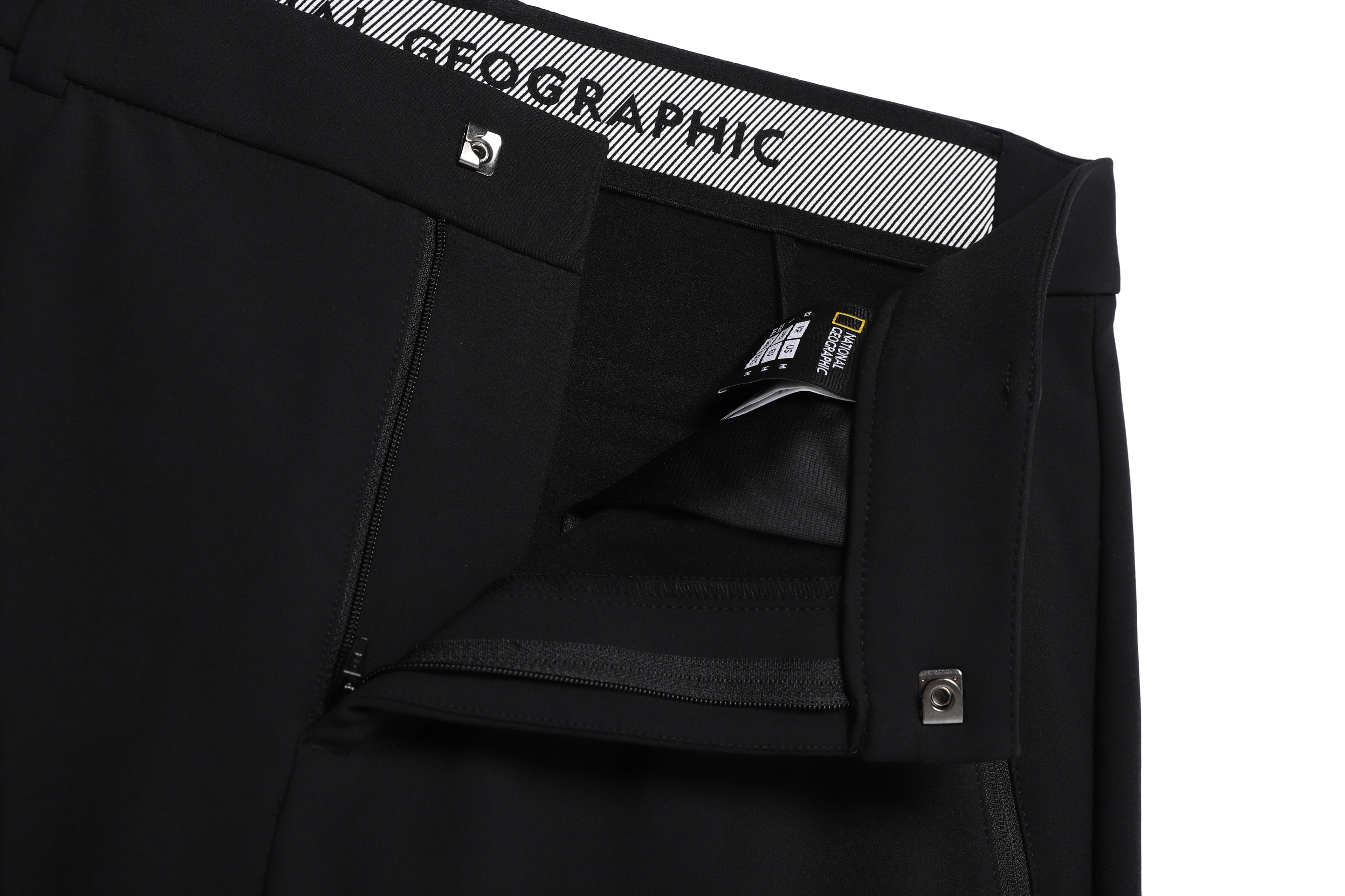 Men'S High Stretch Brushed Pants- Black