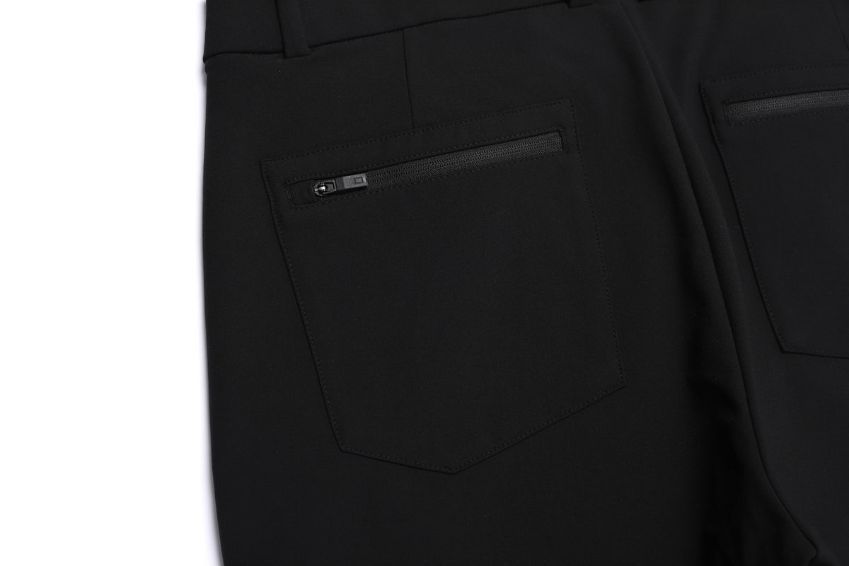 Men'S High Stretch Brushed Pants- Black