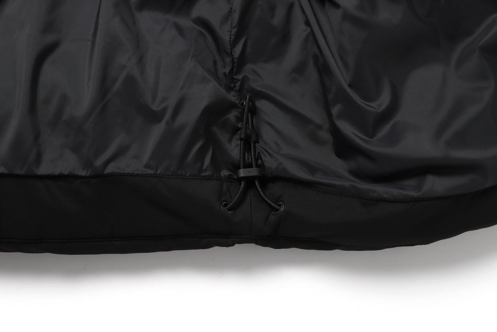 Women'S Golden Mole Short Goose Hoodie Down Jumper- Carbon Black
