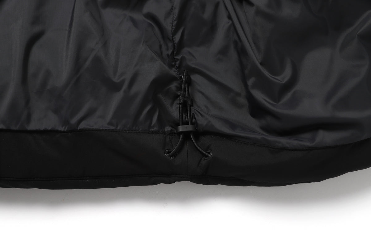 Women'S Golden Mole Short Goose Hoodie Down Jumper- Carbon Black