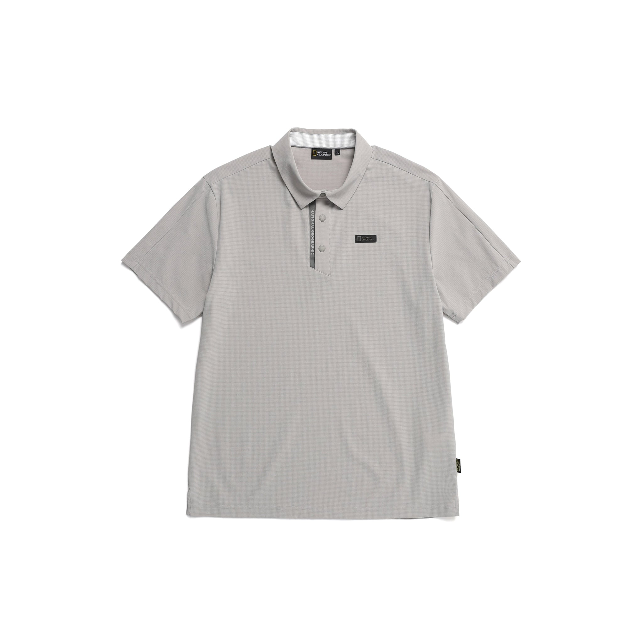 MEN'S POLOSHIRT W/ SMALL LOGO- M/GREY