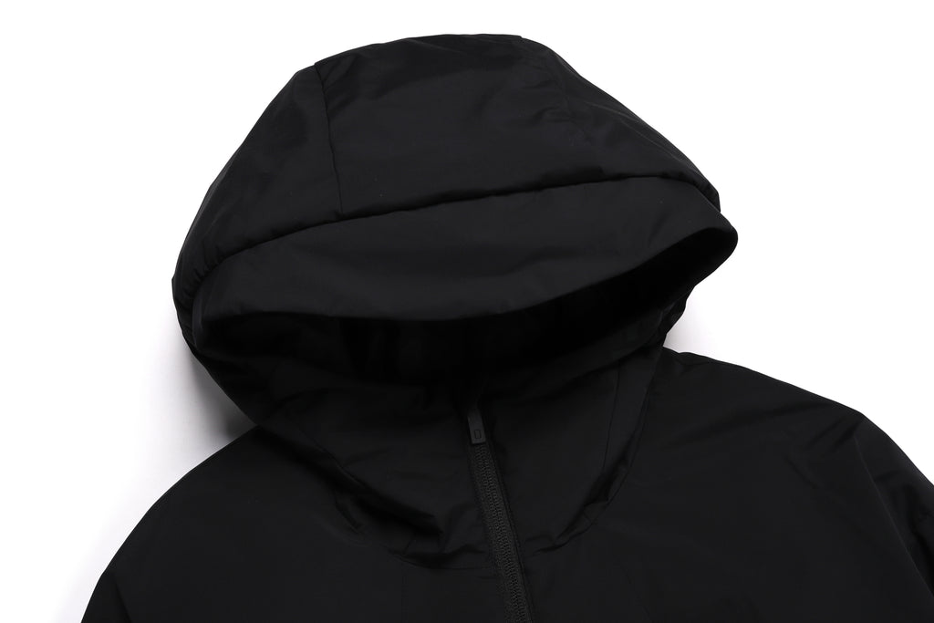 Men'S Urban Hoodie Down Jacket- Carbon Black
