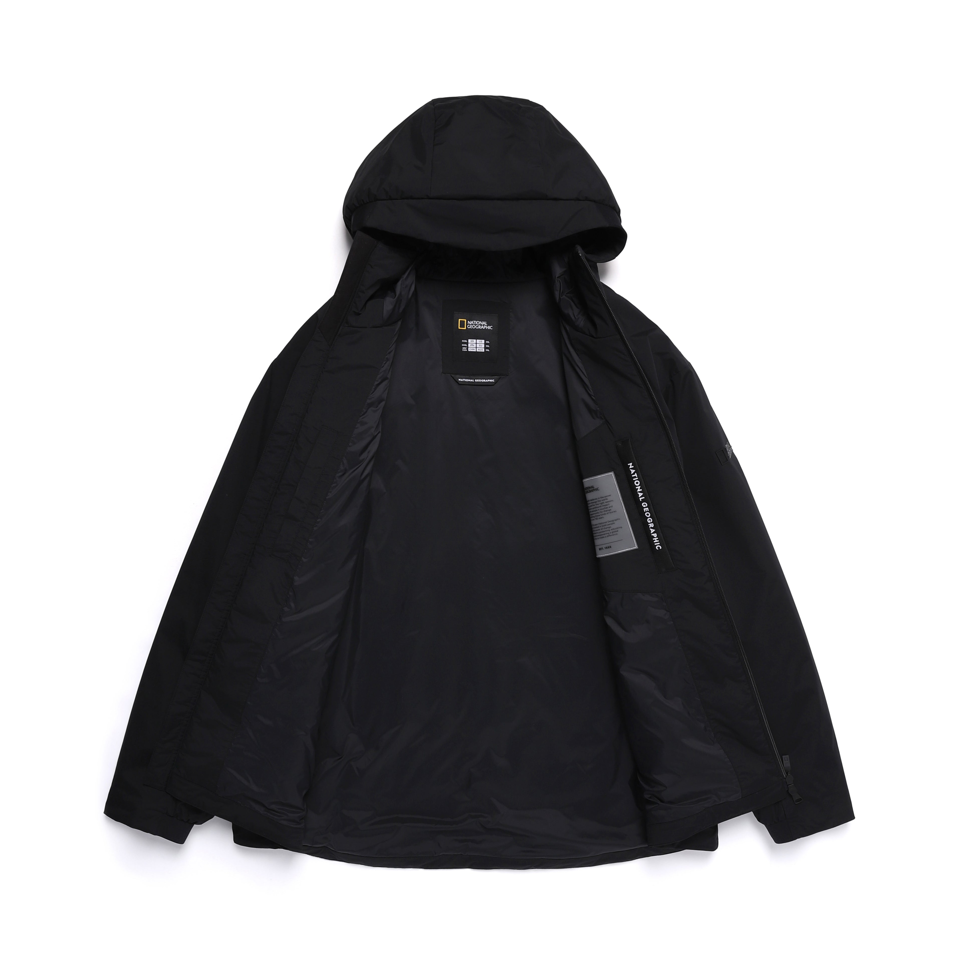 Men'S Urban Hoodie Down Jacket- Carbon Black