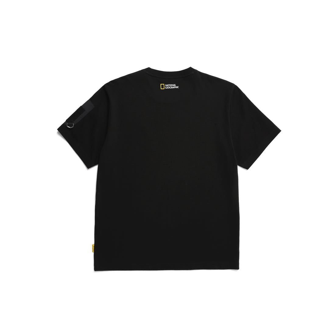 UNISEX ROWDY SMALL LOGO SLEEVE POCKET T-SHIRT- CARBON BLACK