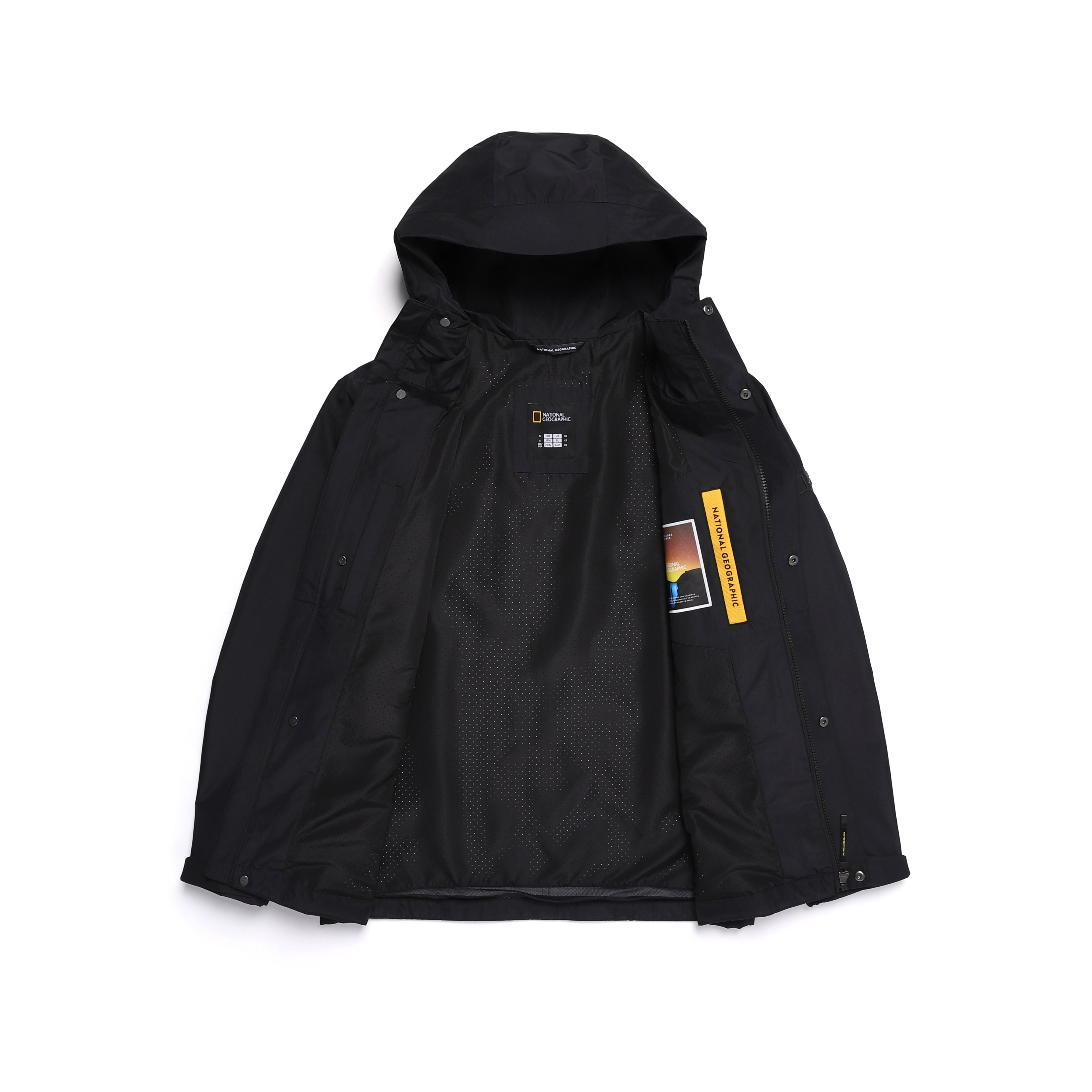 Unisex Commerson 2L Water Resistant Jacket- Carbon Black