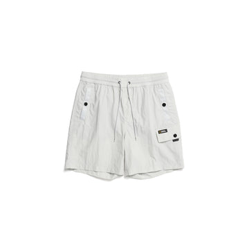 UNISEX AURITA WOVEN POCKET TRAINING SHORTS-  ICE GREY