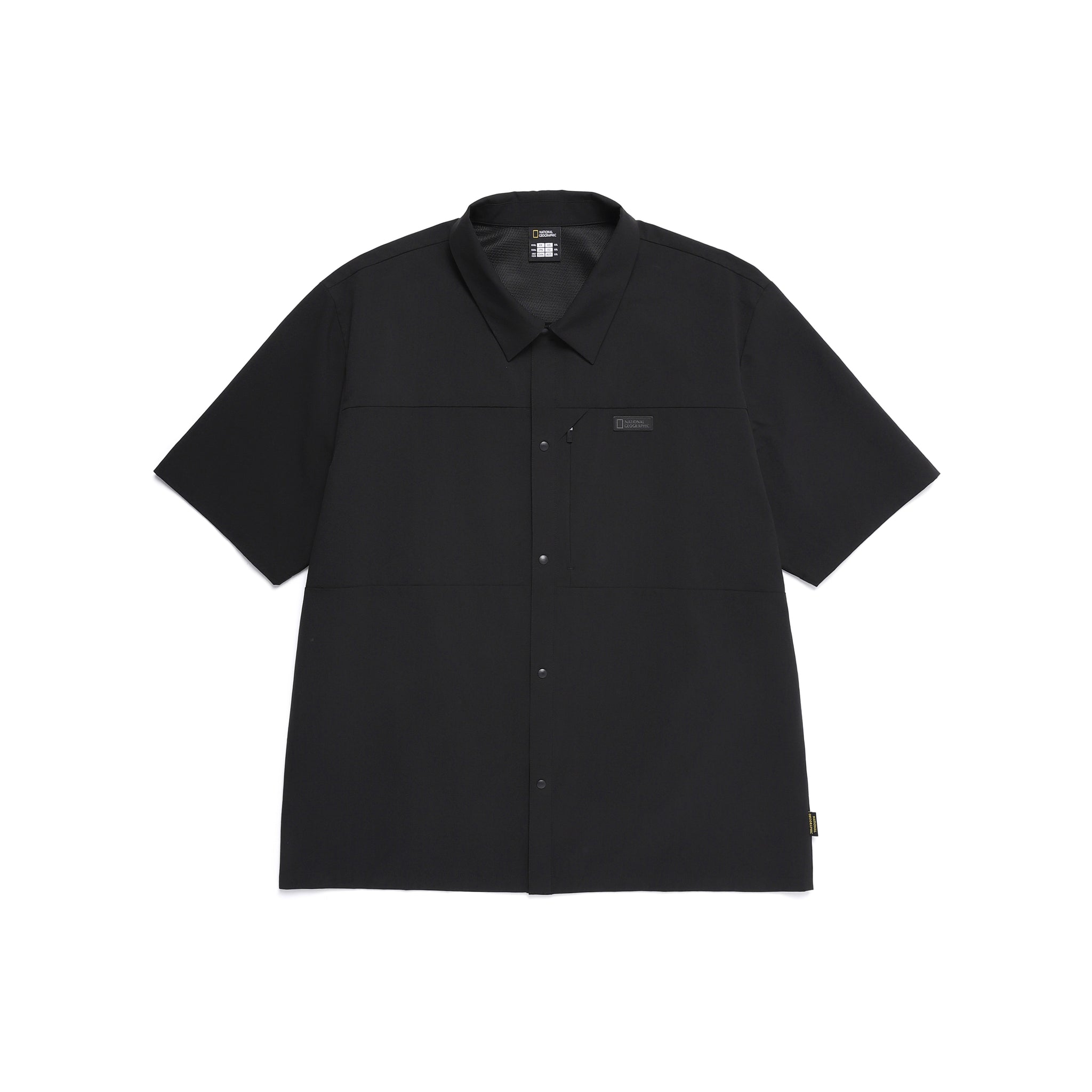 MEN'S URBAN CITY WOVEN SEMI-OVER FIT SHIRT- CARBON BLACK