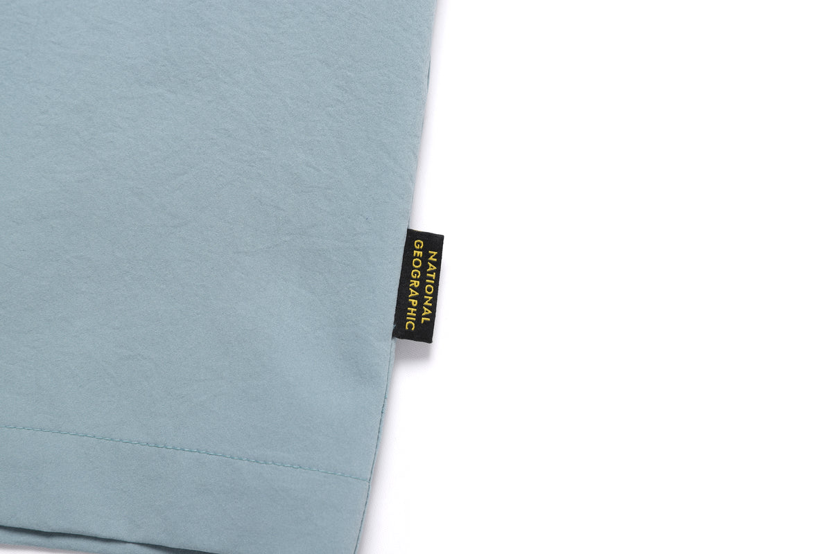 Urban City Woven Semi-Over Fit T-Shirt- Steel Blue