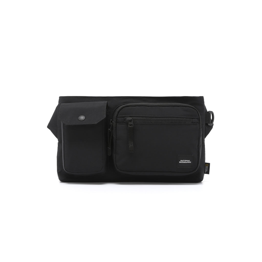 Light Wide Cross Bag- Black