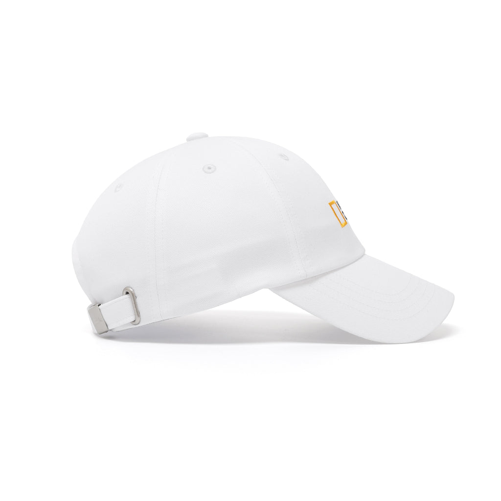 Unisex Small Logo Cap- White