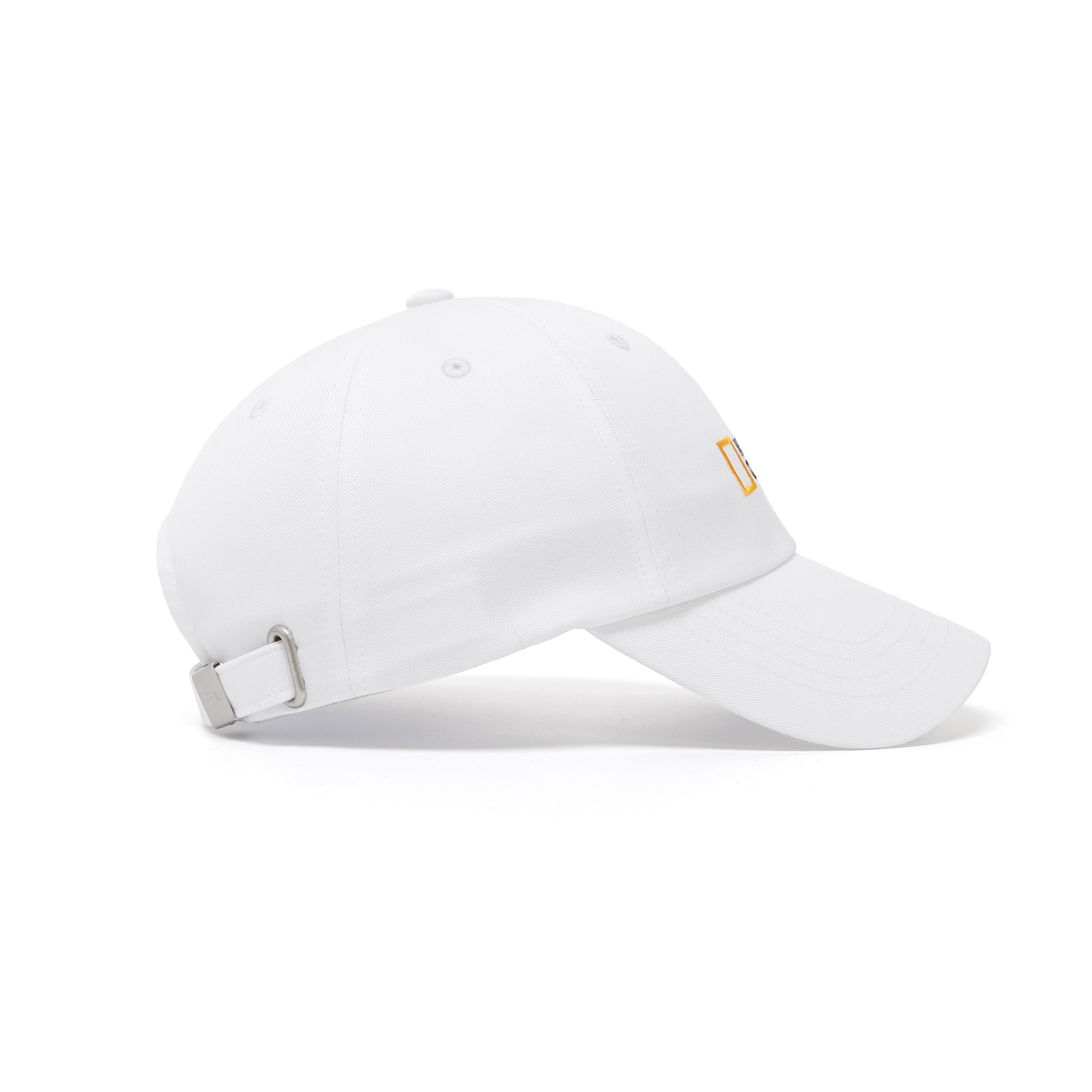 Unisex Small Logo Cap- White