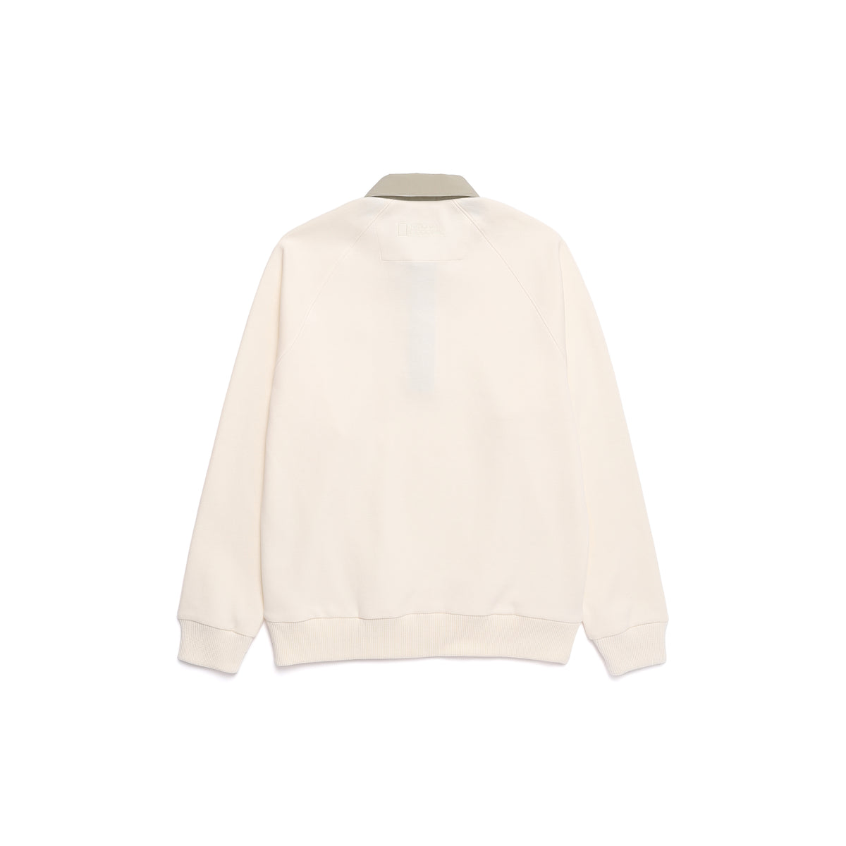 Unisex Pitta Collar Semi-Over Fit Sweatshirt- Ivory