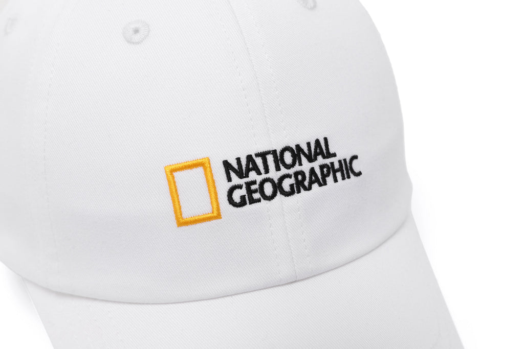 Unisex Small Logo Cap- White