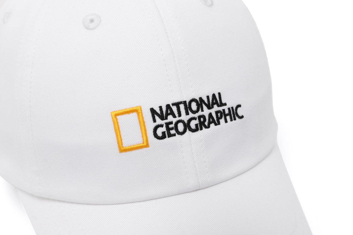 Unisex Small Logo Cap- White