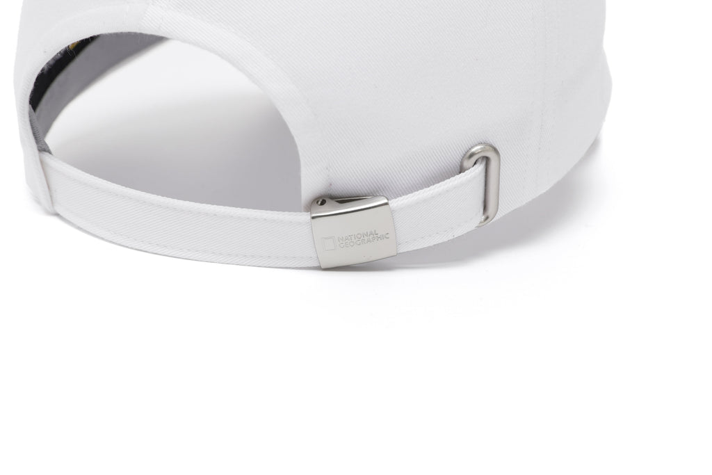 Unisex Small Logo Cap- White