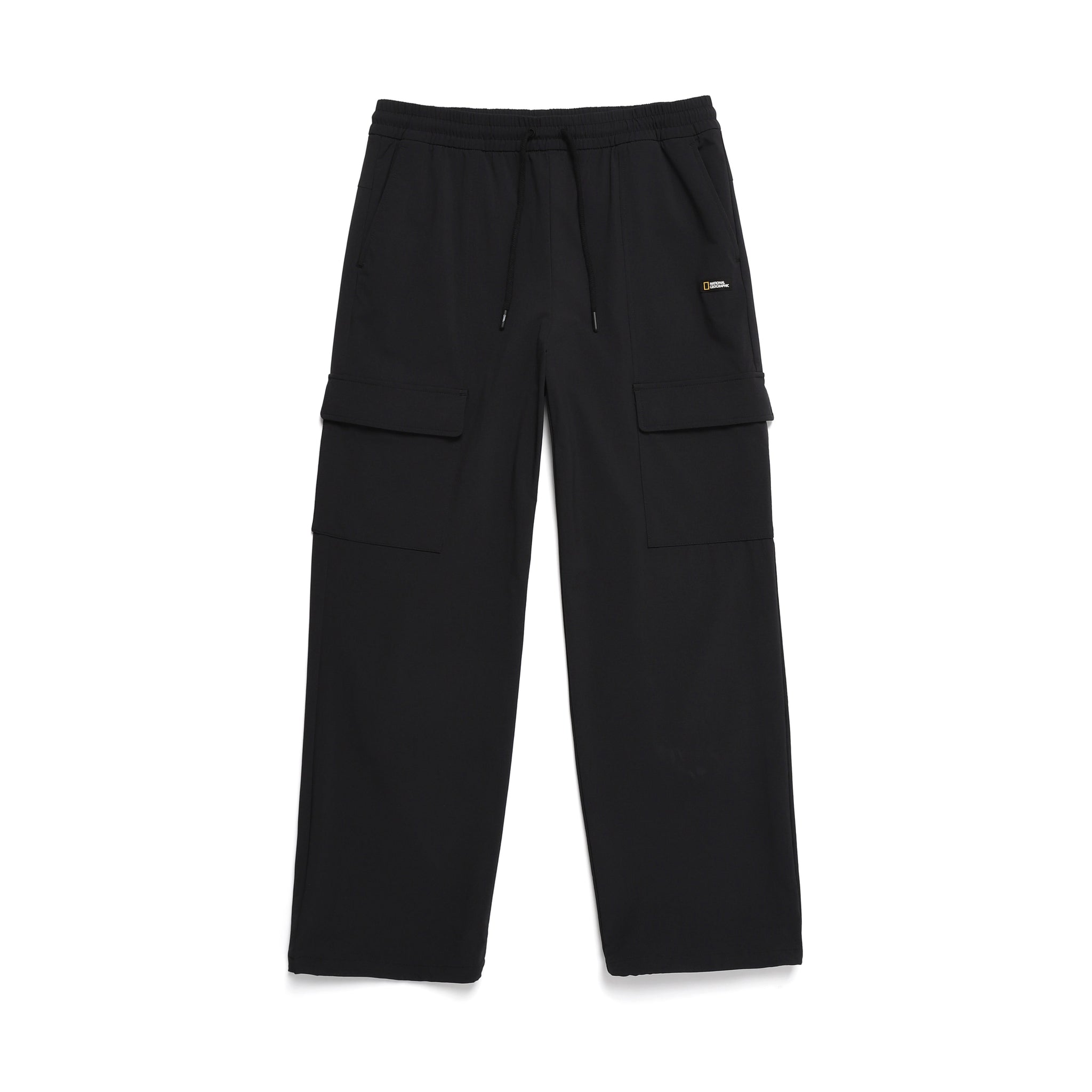 WOVEN WIDE PANTS CBLACK