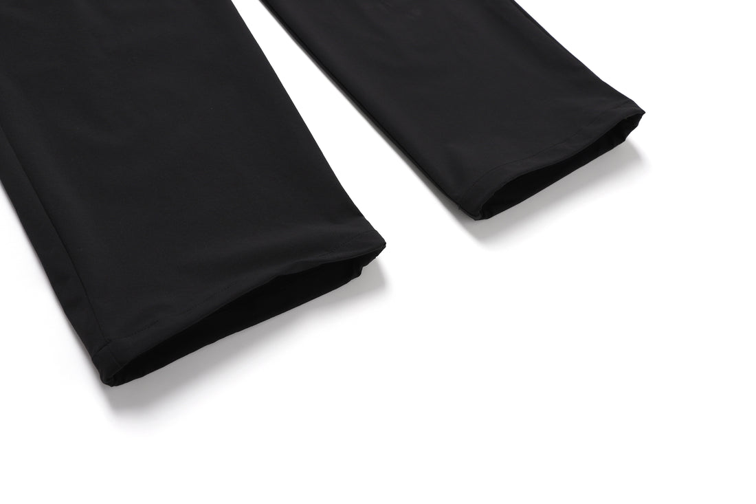 WOVEN WIDE PANTS CBLACK