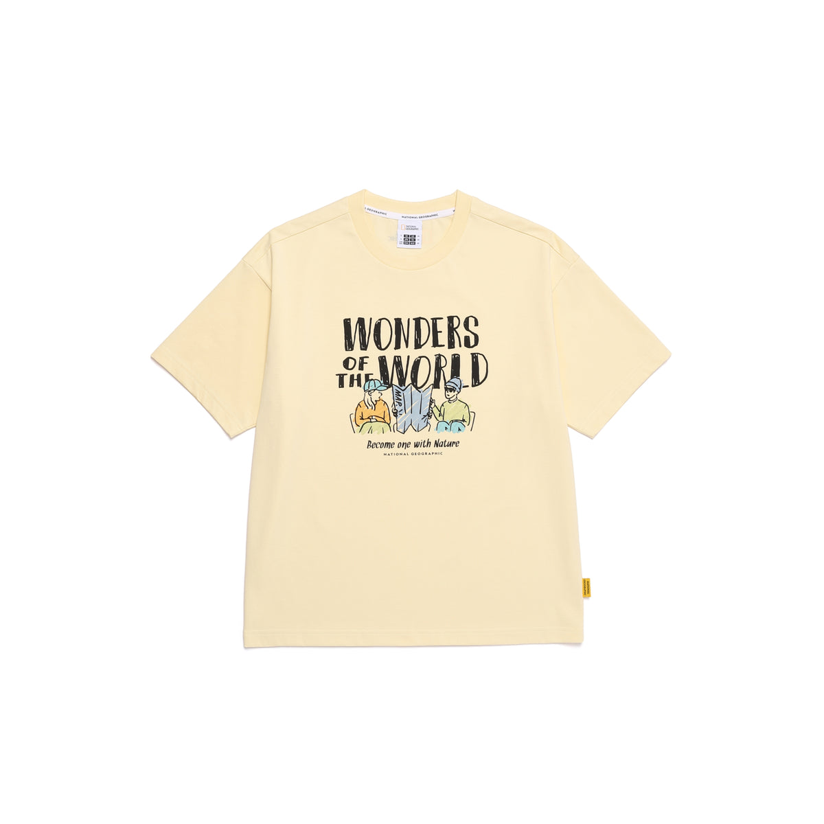Unisex Regen Askin Wonders Graphic Semi Oversized T-Shirt- Butter