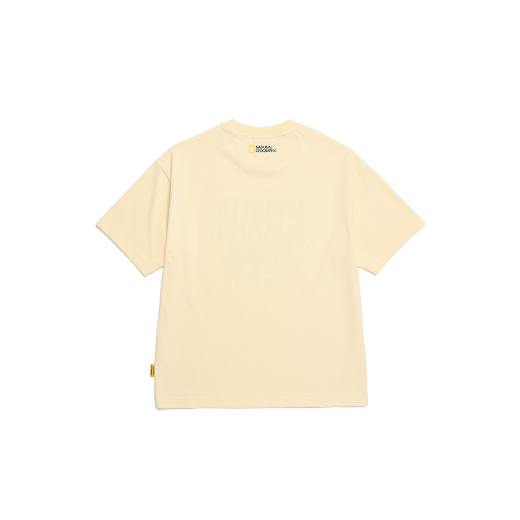 Unisex Regen Askin Wonders Graphic Semi Oversized T-Shirt- Butter