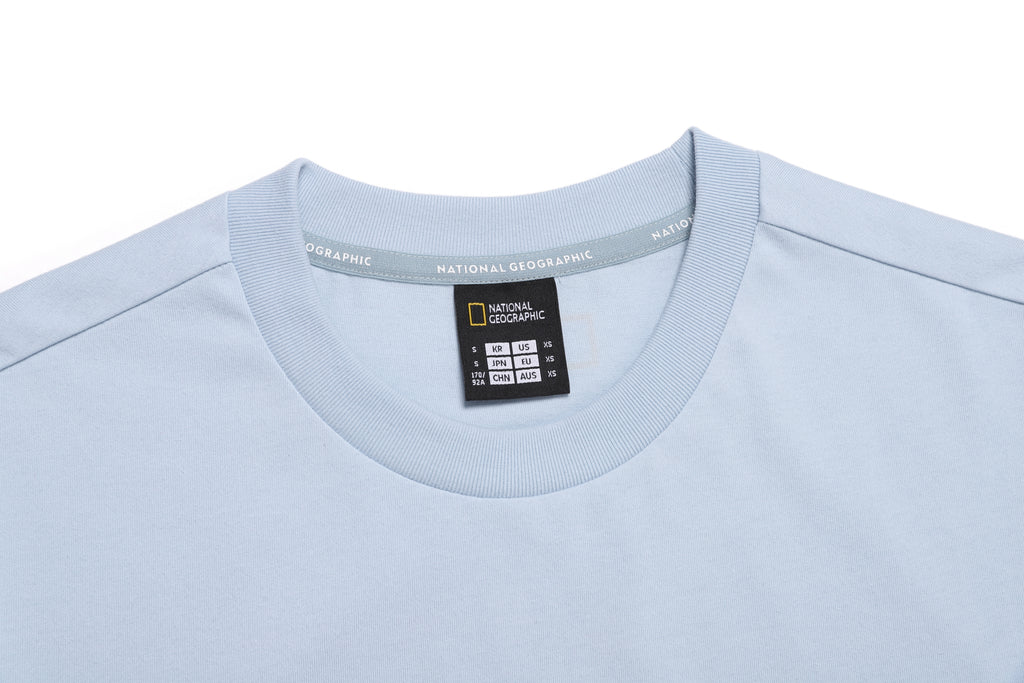 Unisex Regen Askin Travel Graphic Semi Oversized T-Shirt- L/Blue