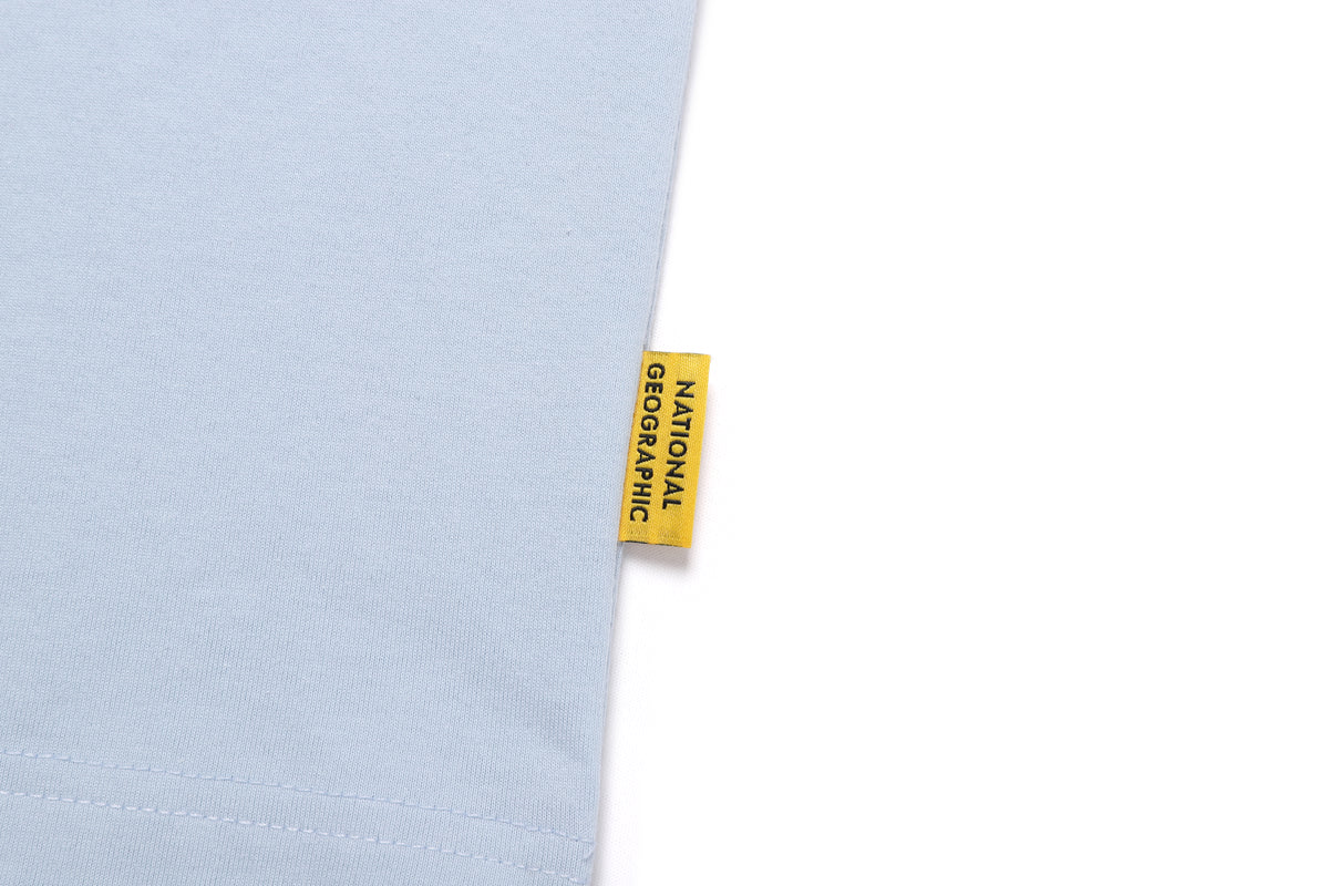 Unisex Regen Askin Travel Graphic Semi Oversized T-Shirt- L/Blue