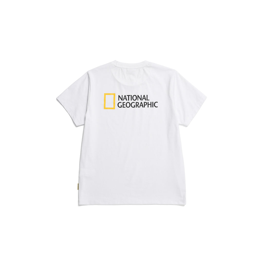 Woman'S Tshirt With Big Logo- White