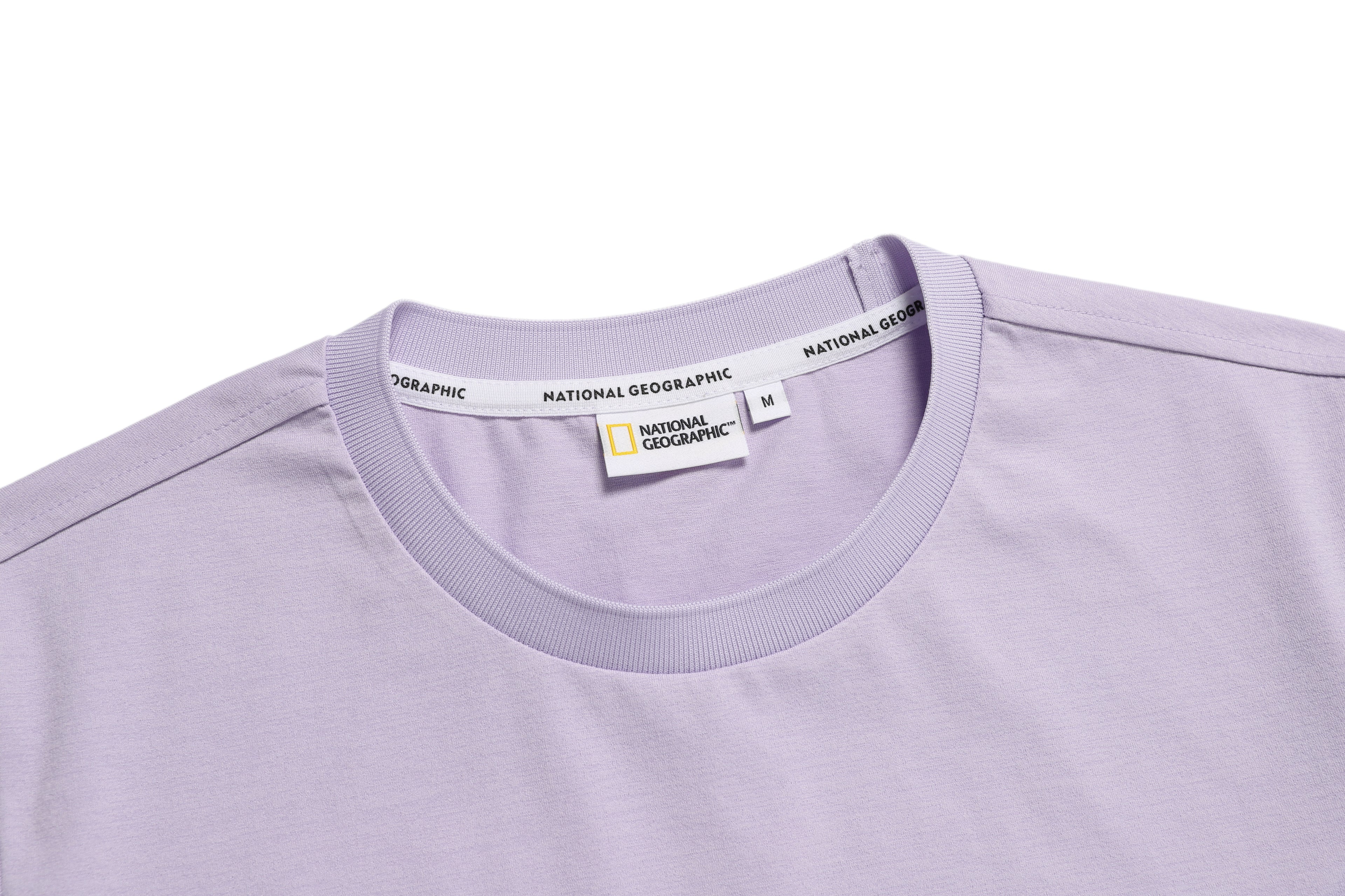 Woman'S Tshirt With Big Logo- Lavender