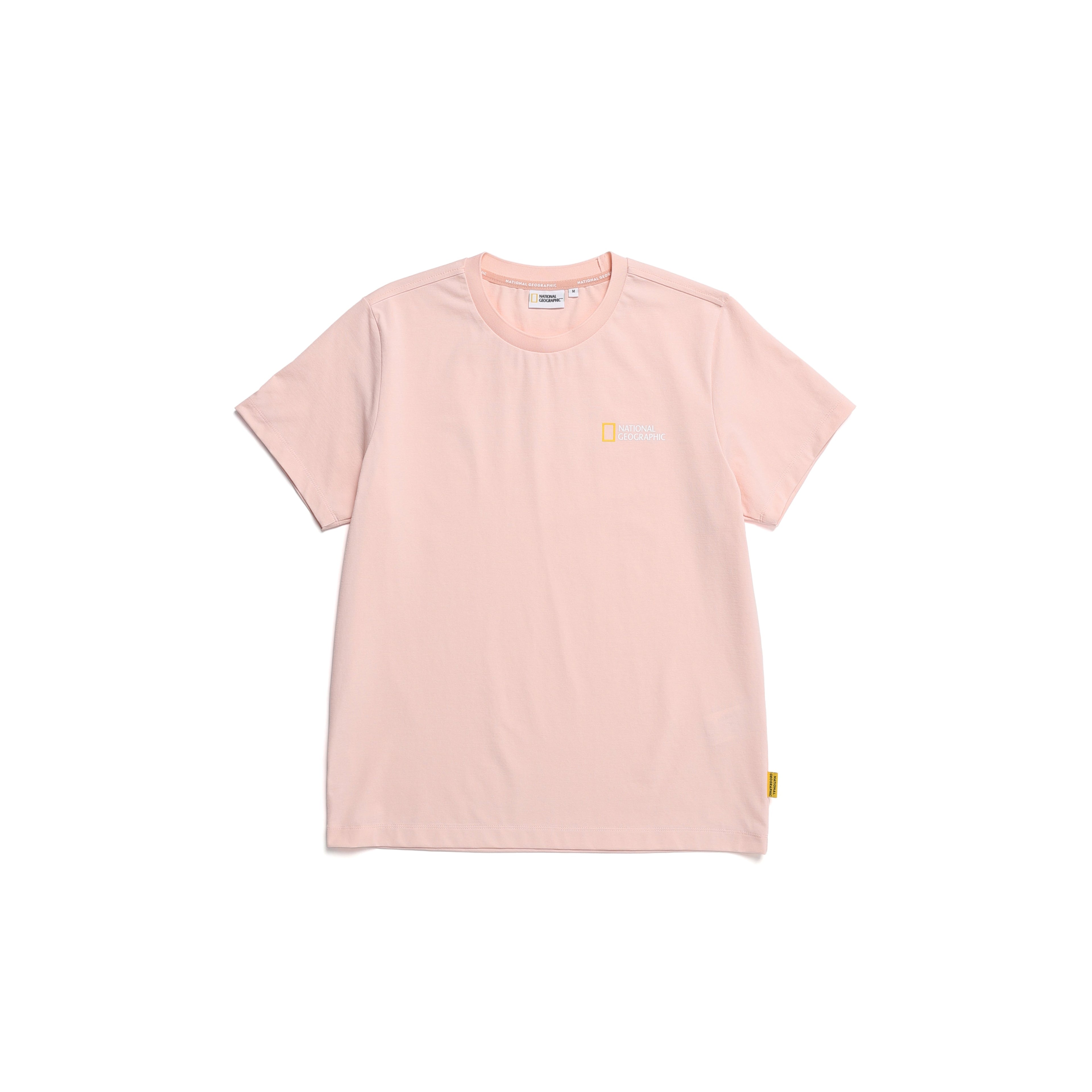 Woman'S Tshirt With Big Logo- Pink
