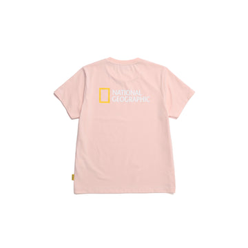 WOMAN'S TSHIRT WITH BIG LOGO- PINK