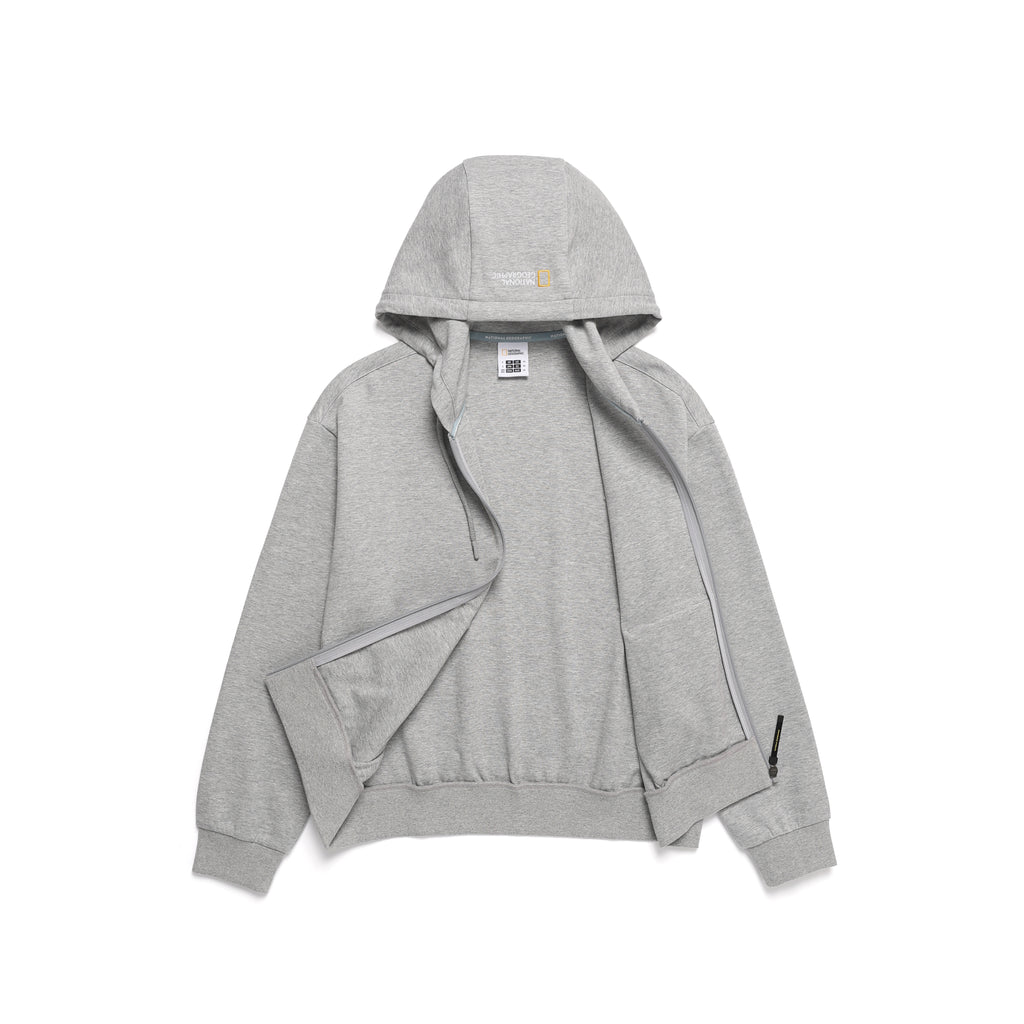 Women'S Aporia Hooded Zip-Up-M/Grey