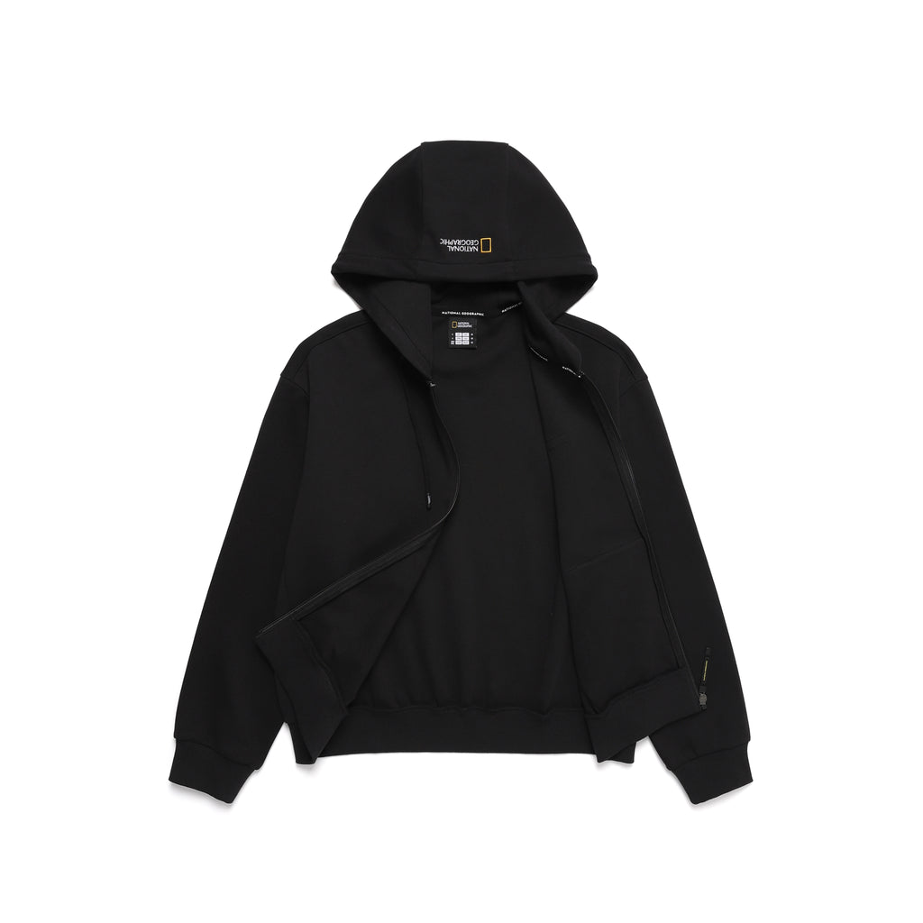 Women'S Aporia Hooded Zip-Up-Black