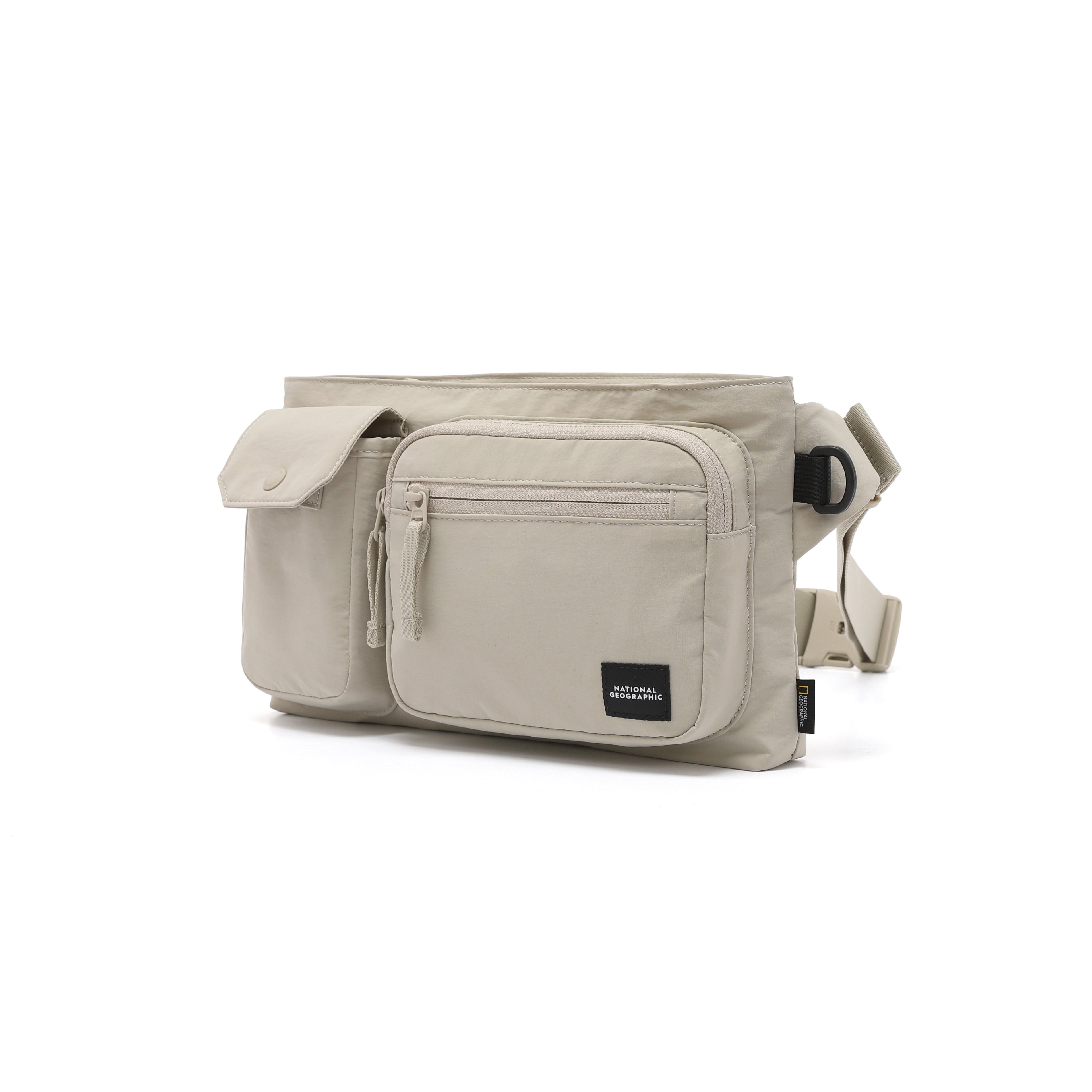 Light Wide Cross Bag-Beige